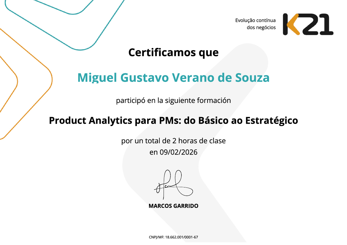 Certificado K21